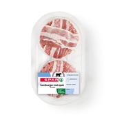 Spar hamburger met spek