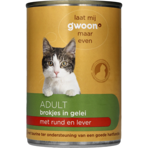G'woon Kat Gelei Rund Lever