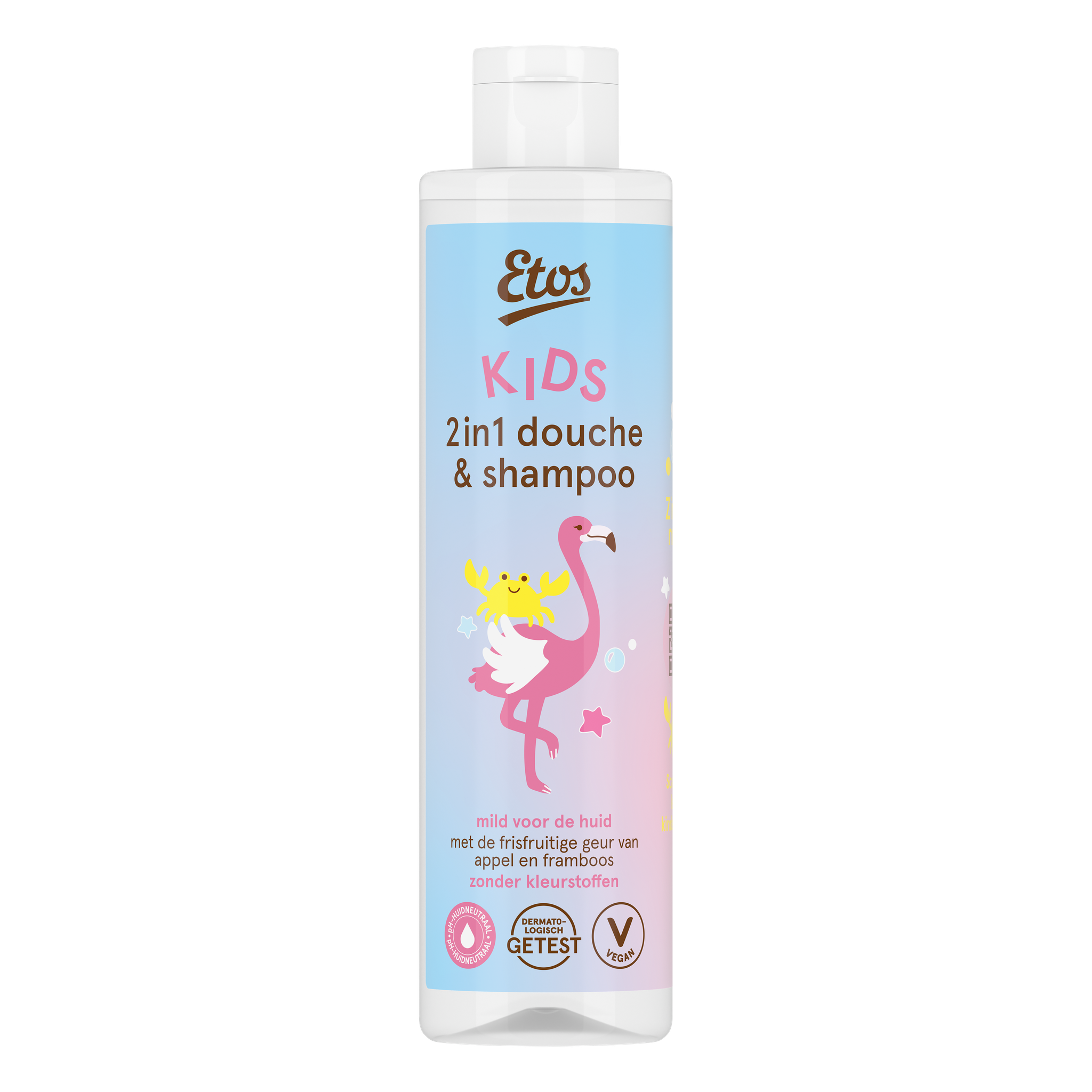 Etos Kids Wasgel & Shampoo 2 In 1 Appel/Framboos 1 Stuks