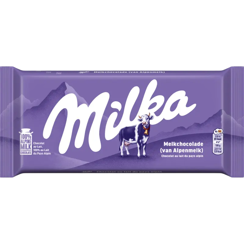 Milka Chocoladereep alpenmelk