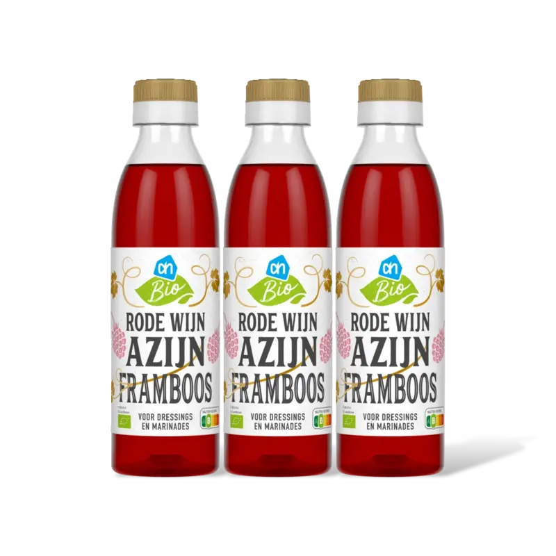 AH Biologisch Rode wijnazijn framboos 3-pack