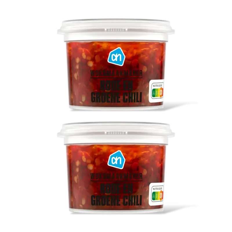 AH Woksmaakmaker rode en groene chili 2-pck