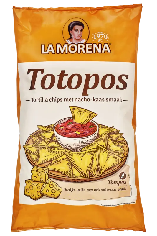 La Morena Totopos tortilla chips nacho kaassmaak