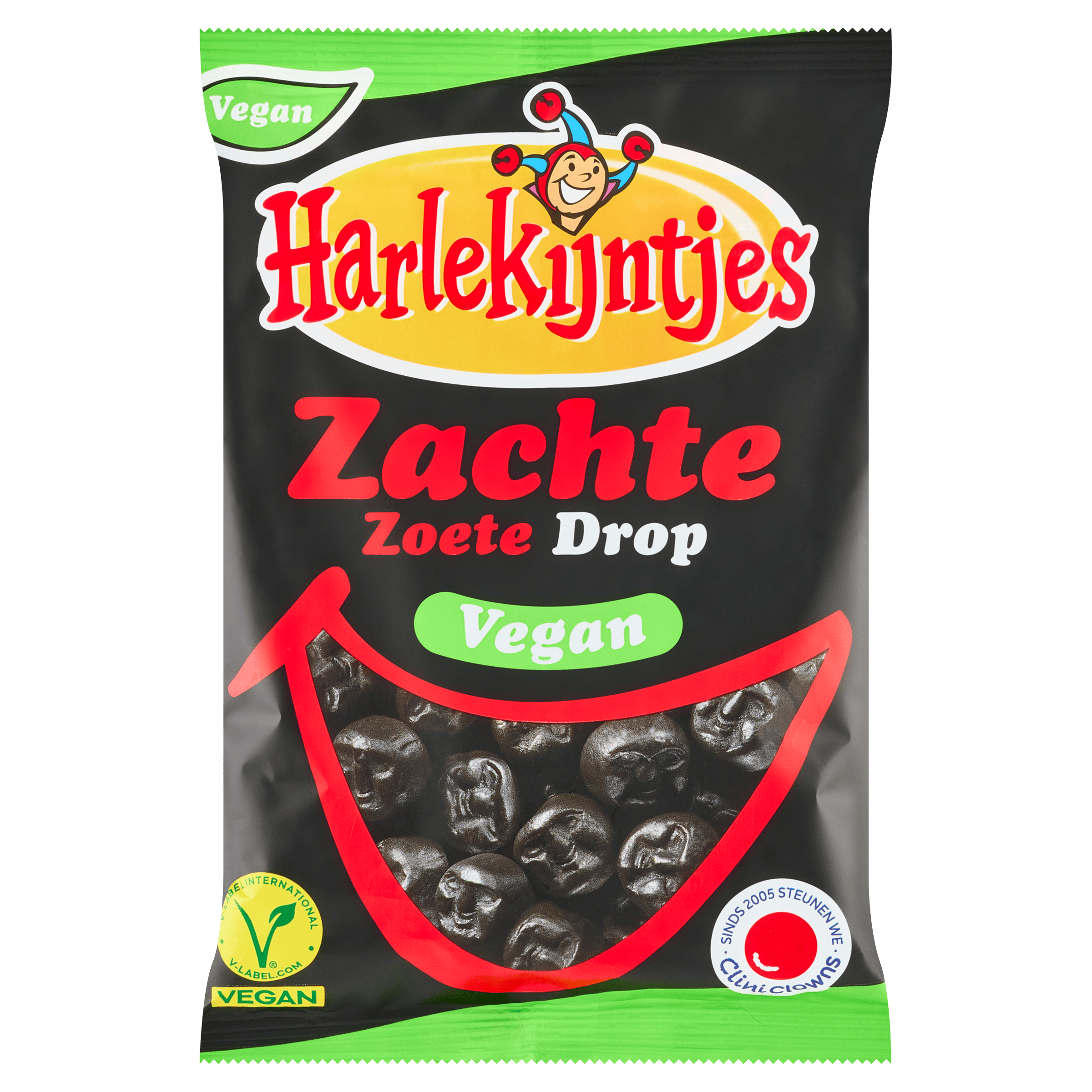 Harlekijntjes Zachte zoete drop Vegan