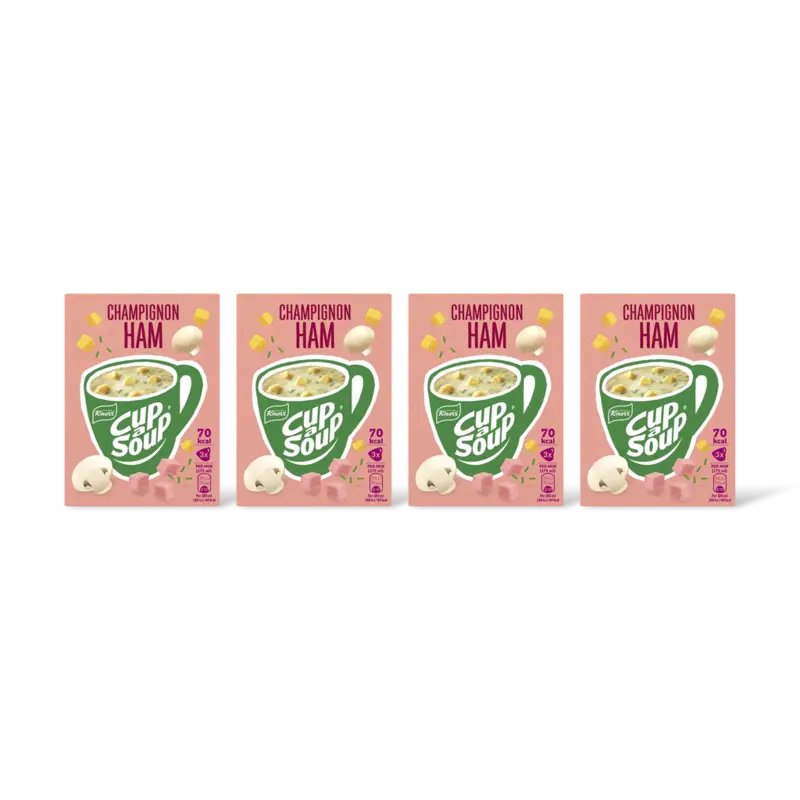 Knorr Cup-a-soup champignon ham 4-pack