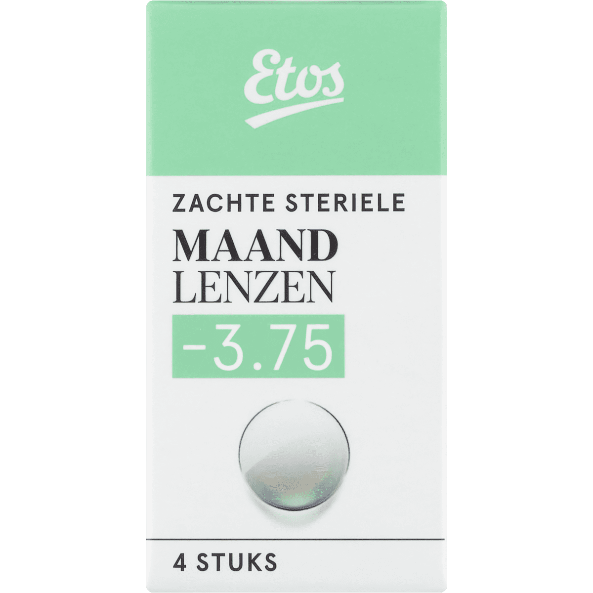Etos Zachte Maandlenzen -3.75 4 stuks