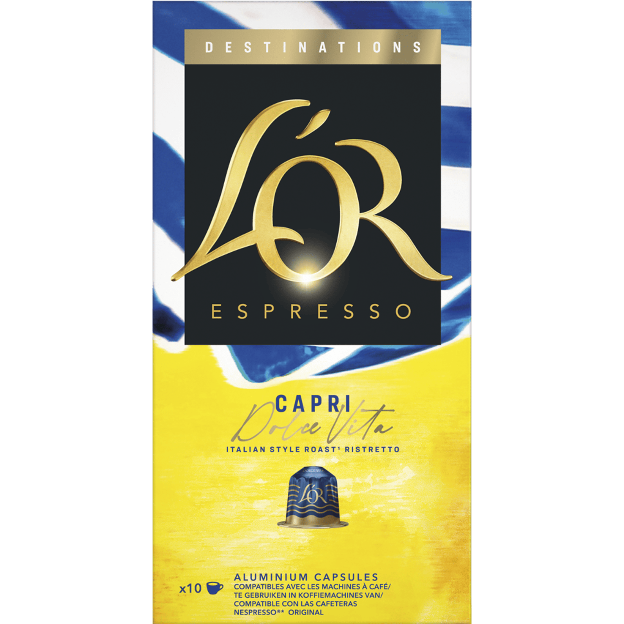 L'Or Destinations capri koffiecups
