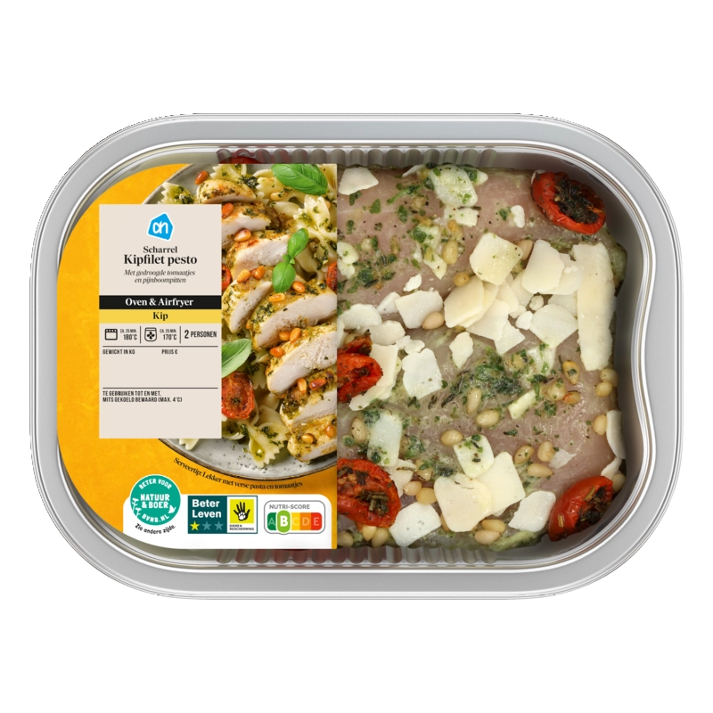AH Ovenschotel scharrel kipfilet pesto