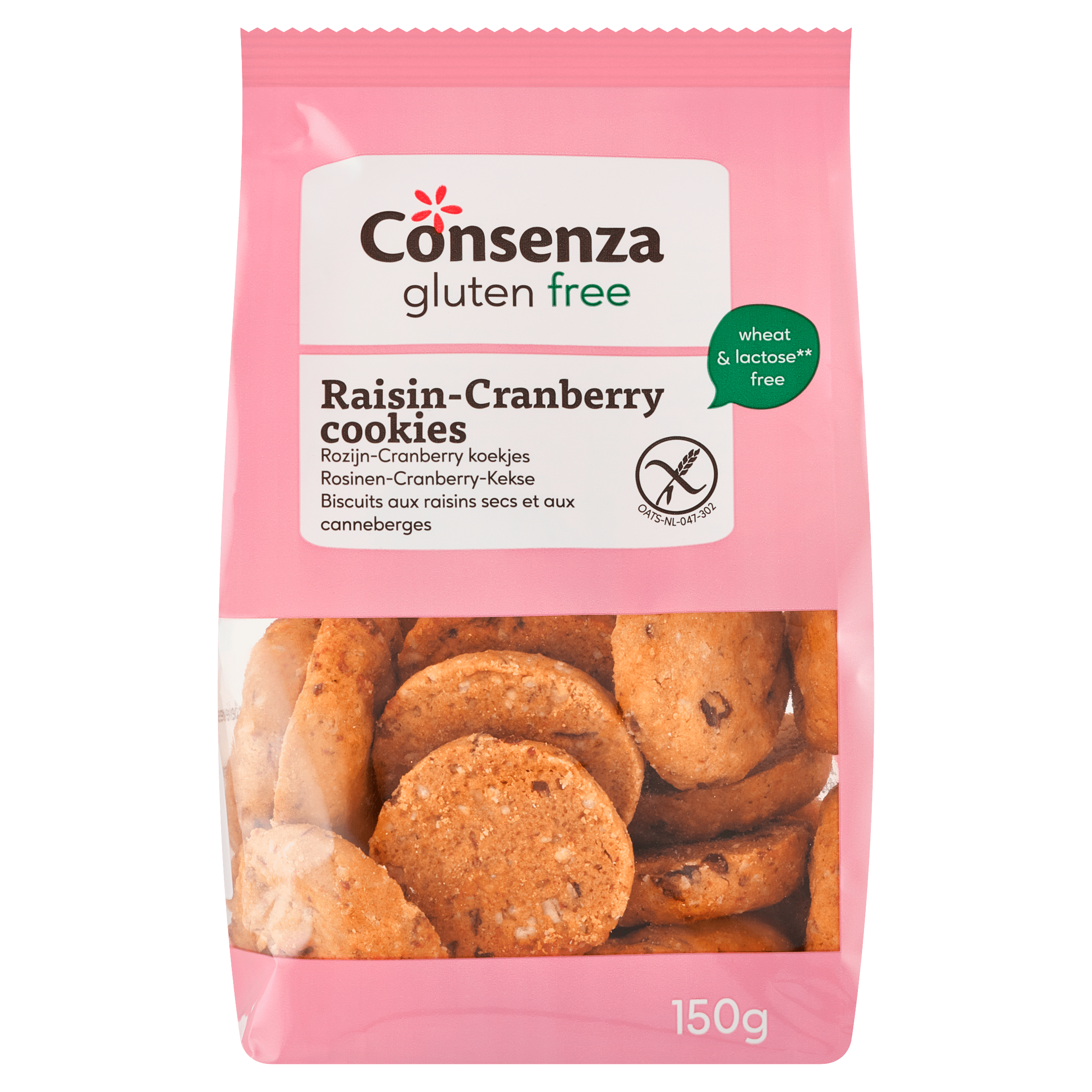 Consenza GV Rozijn-cranberry koekjes bio