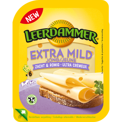 Leerdammer Kaas extra mild 50+ plakken