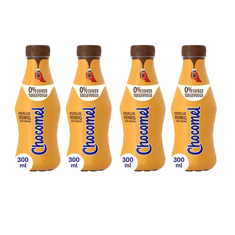 Chocomel 0% suiker toegevoegd 4-pack