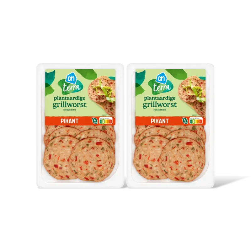 AH Terra Plantaardige grillworst pikant 2-pack