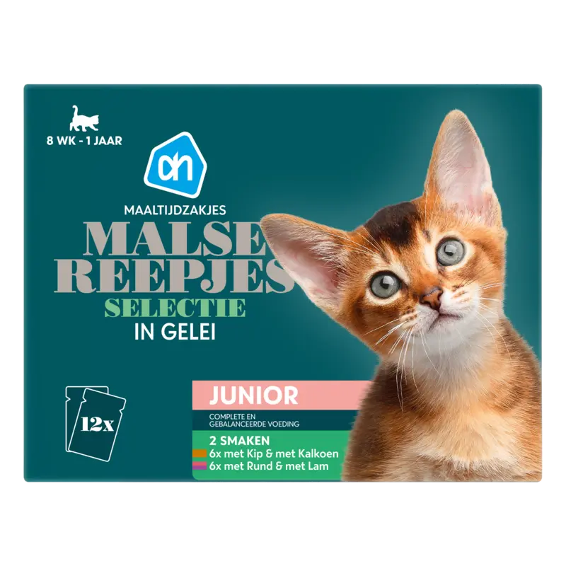 AH Maaltijdzak malse reepjes in gel junior