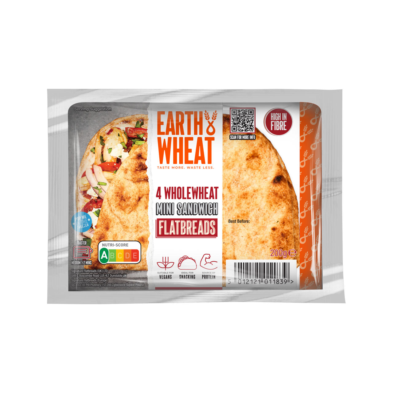 Flatbread volkoren