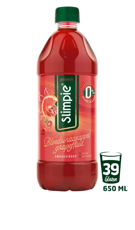 Slimpie Bloedsinaasappel grapefruit siroop 0%