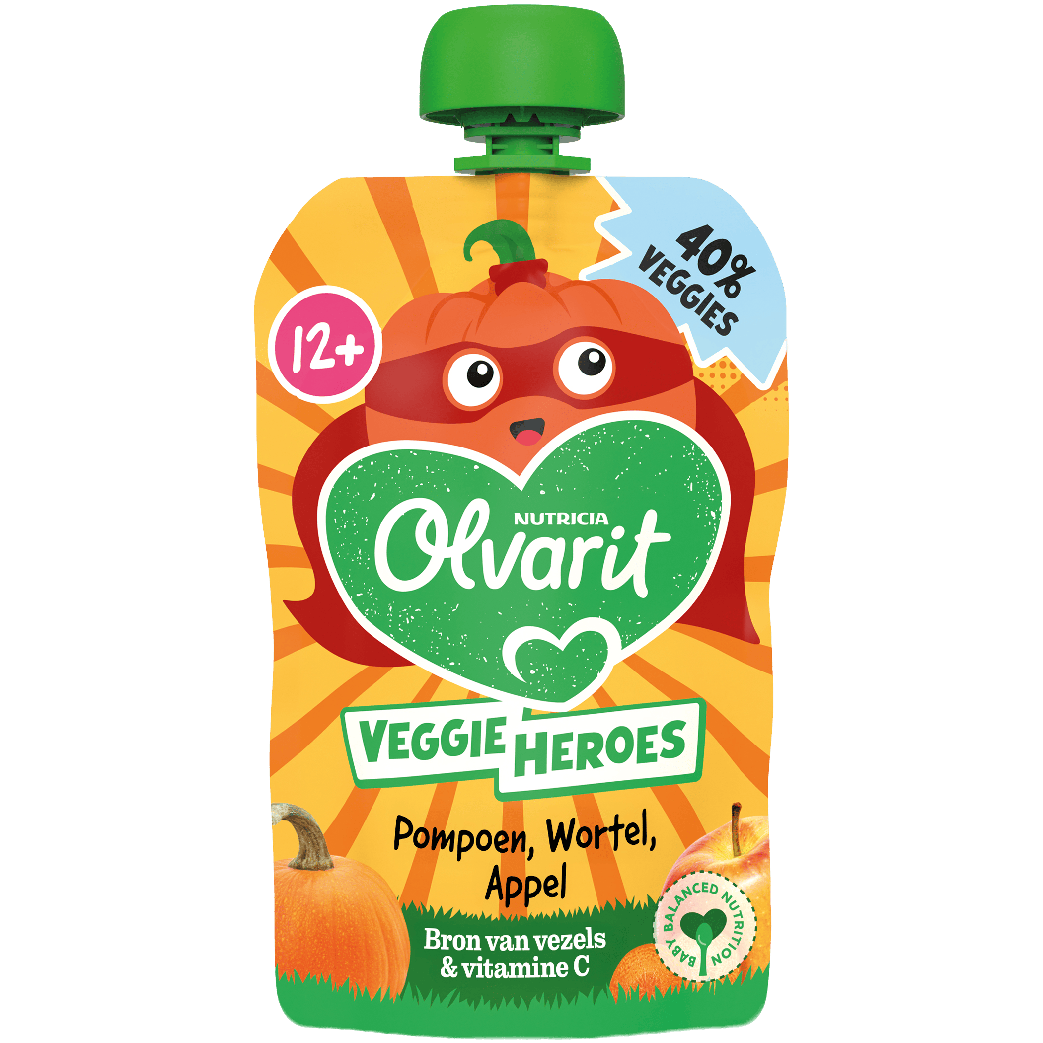 Olvarit Knijp 12m439 Pompoen wortel, appel