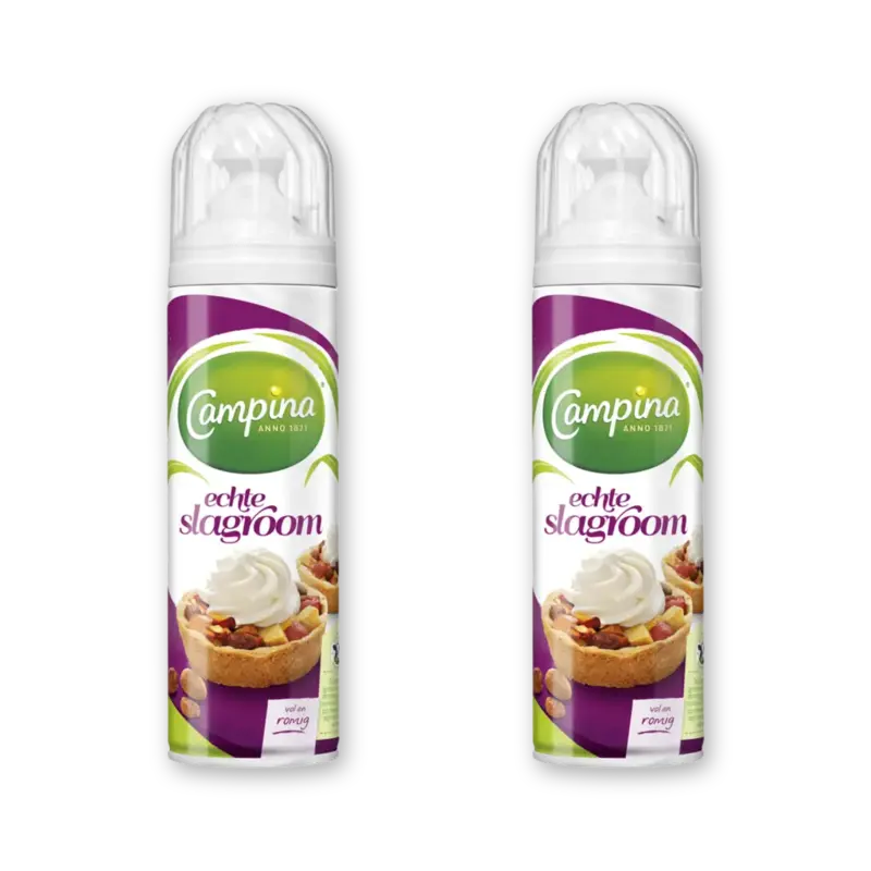Campina Echte slagroom 2-pack