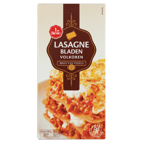 1 de Beste Lasagnebladen volkoren