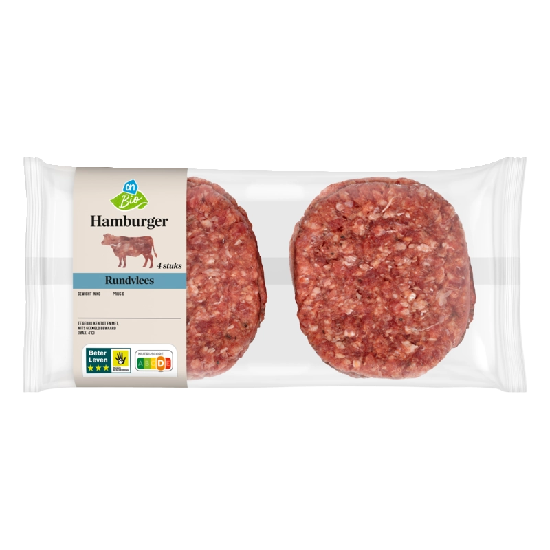 AH Biologisch Hamburger 4 stuks