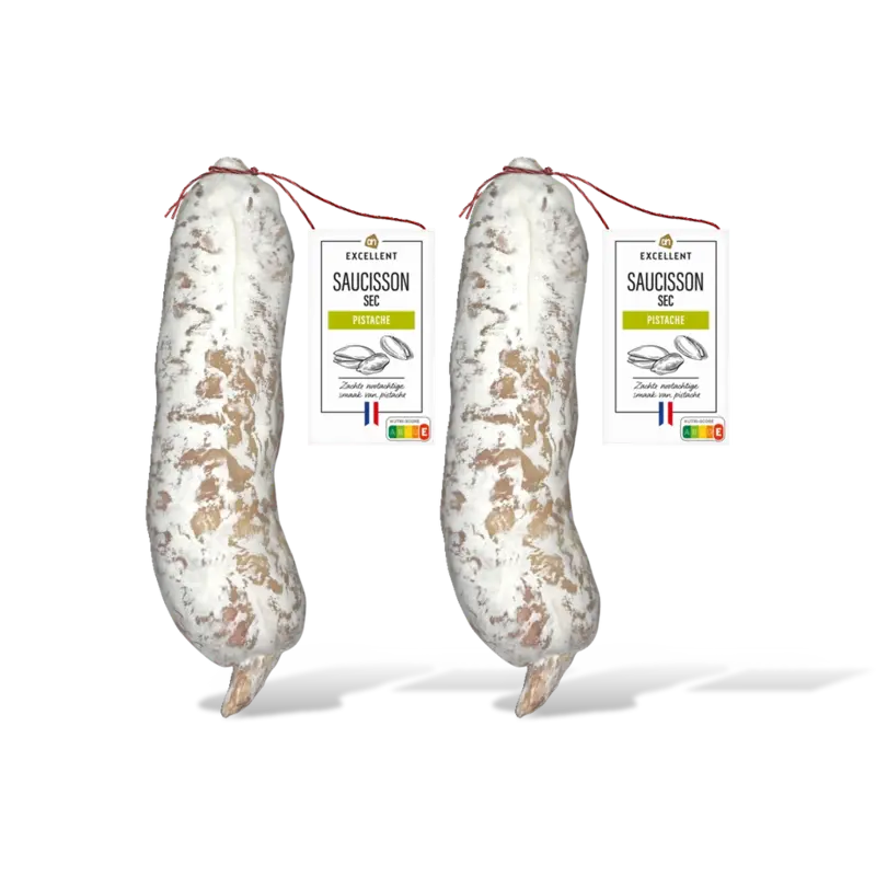 AH Excellent Saucisson sec pistache 2-pack