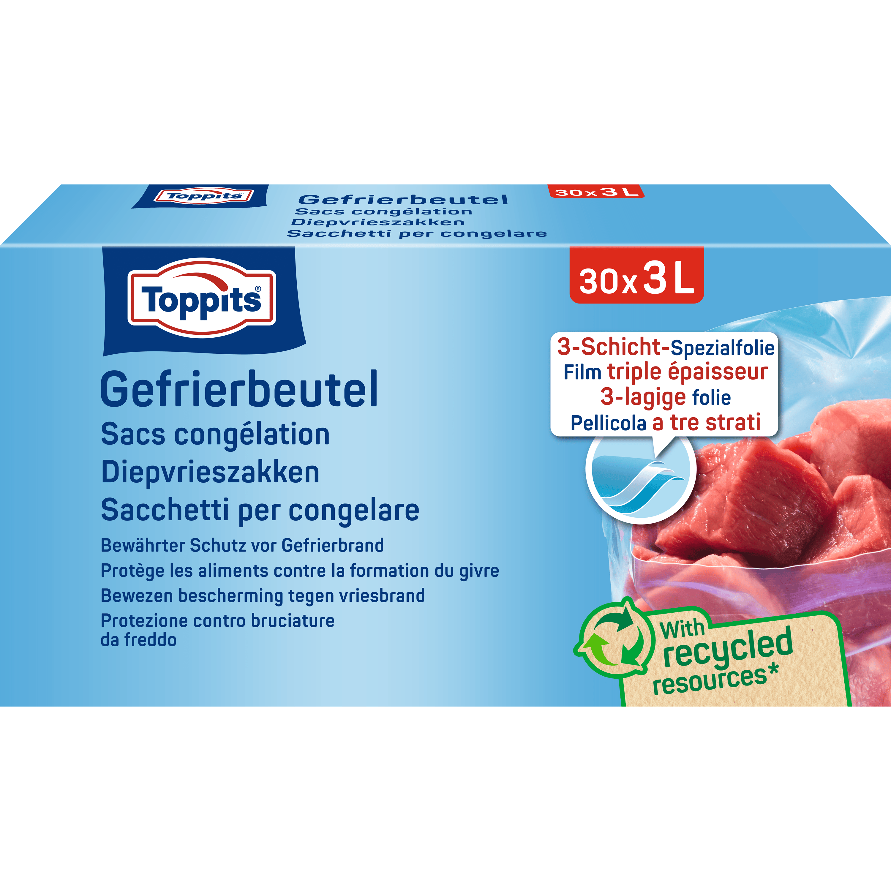 Toppits Diepvrieszakken 3L