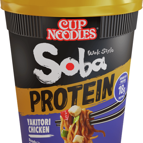 Nissin Soba noodles protein yakitori kip
