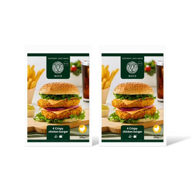 Wahid 4 crispy chicken burger 2-pack