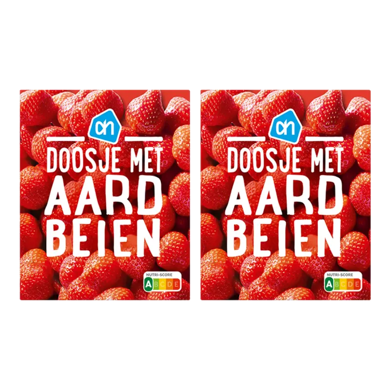 AH Doosje met aardbeien 2-pack