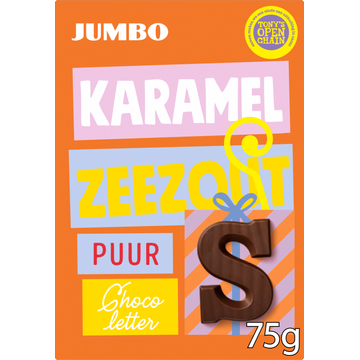 Jumbo Chocoletter S Puur Karamel Zeezout 75 g