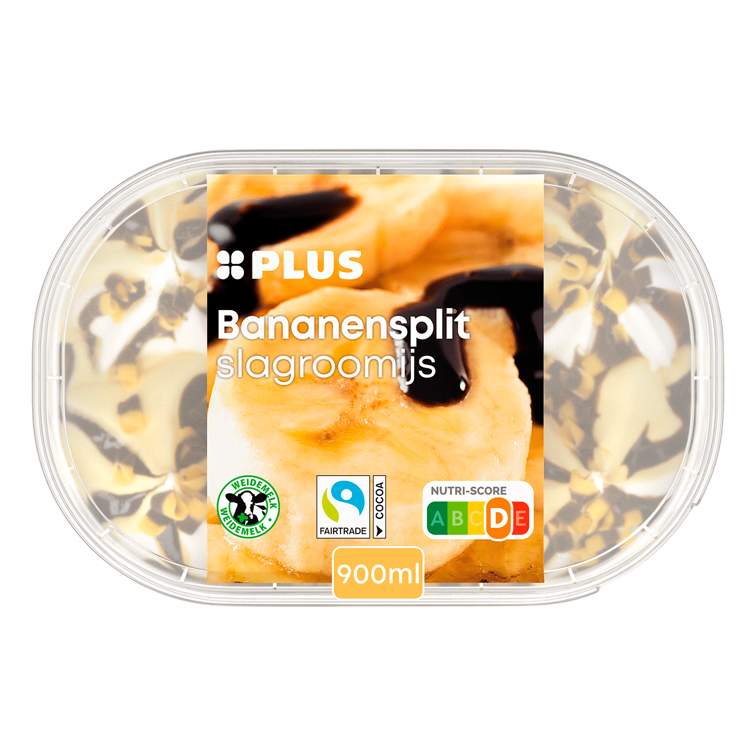 PLUS slagroomijs banaan
