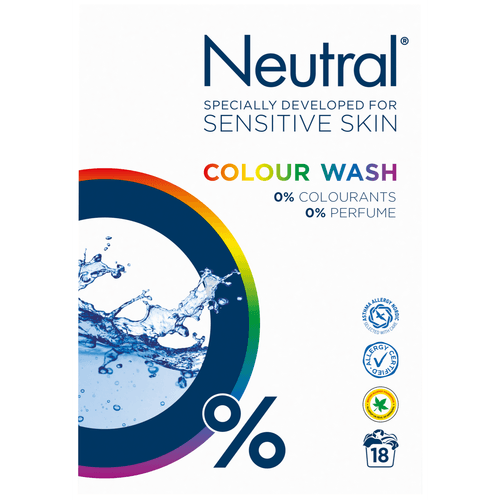 Neutral Wasmiddel poeder kleur 18 wasbeurten