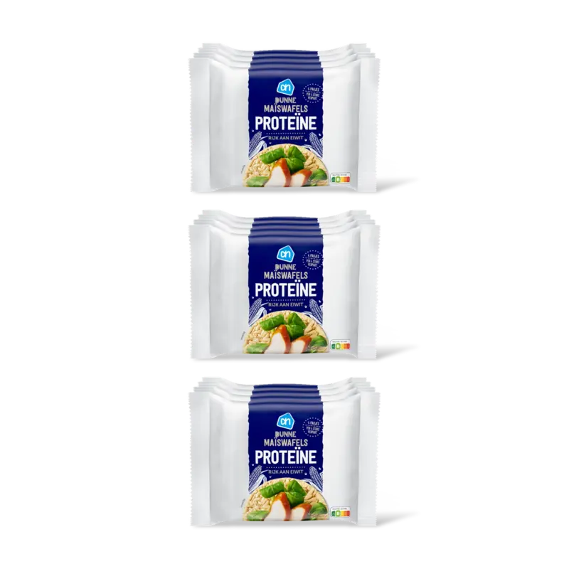 AH Protein maiswafels 3-pack