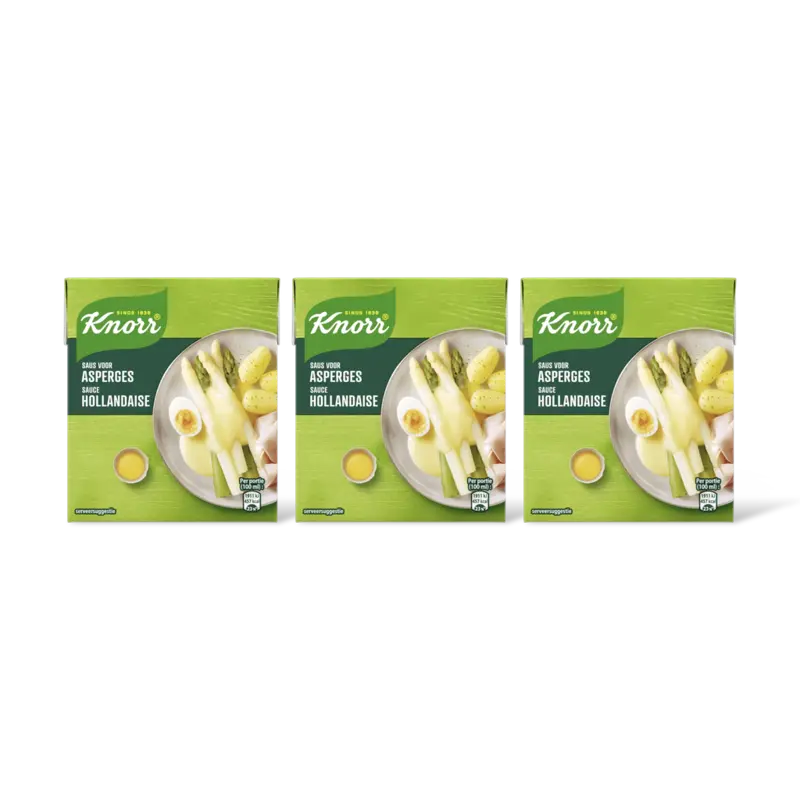 Knorr Asperge hollandaise saus 3-pack
