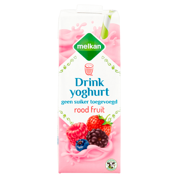 Melkan Drinkyoghurt rood fruit