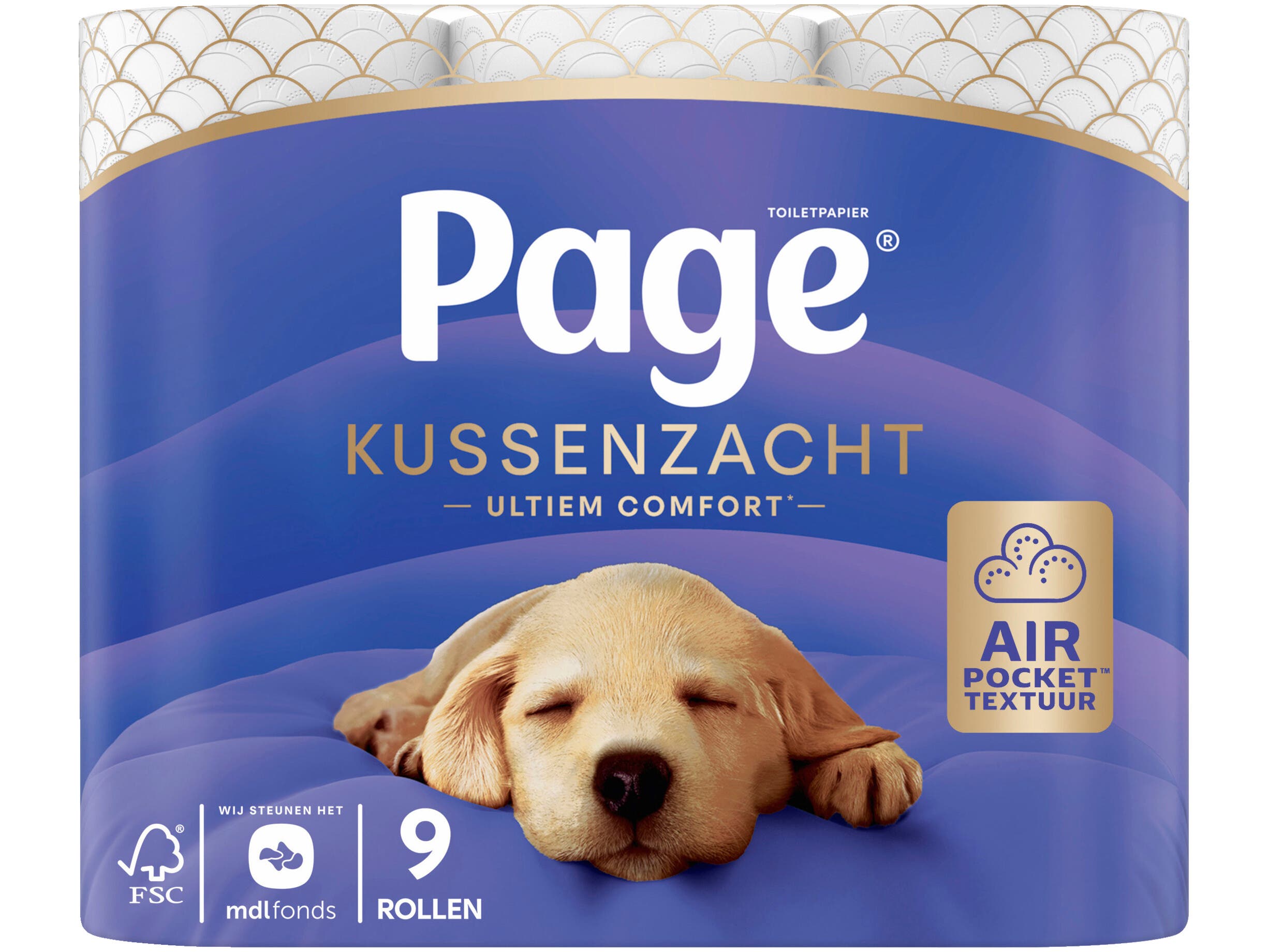 Kussenzacht toiletpapier