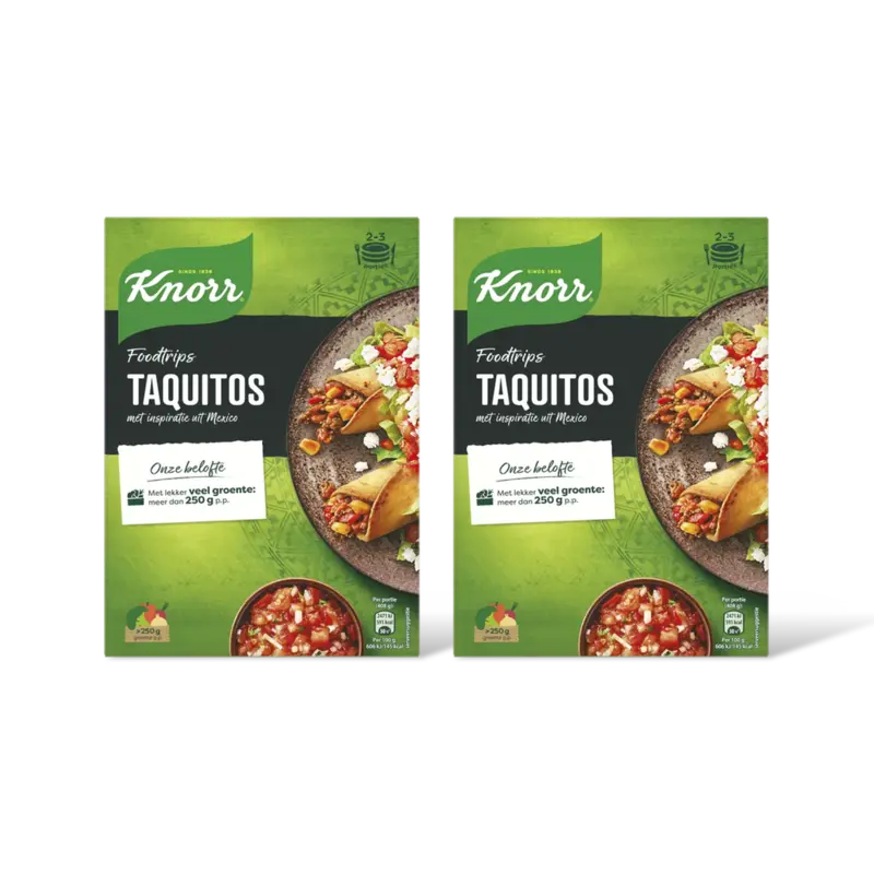 Knorr Foodtrips taquitos 2-pack