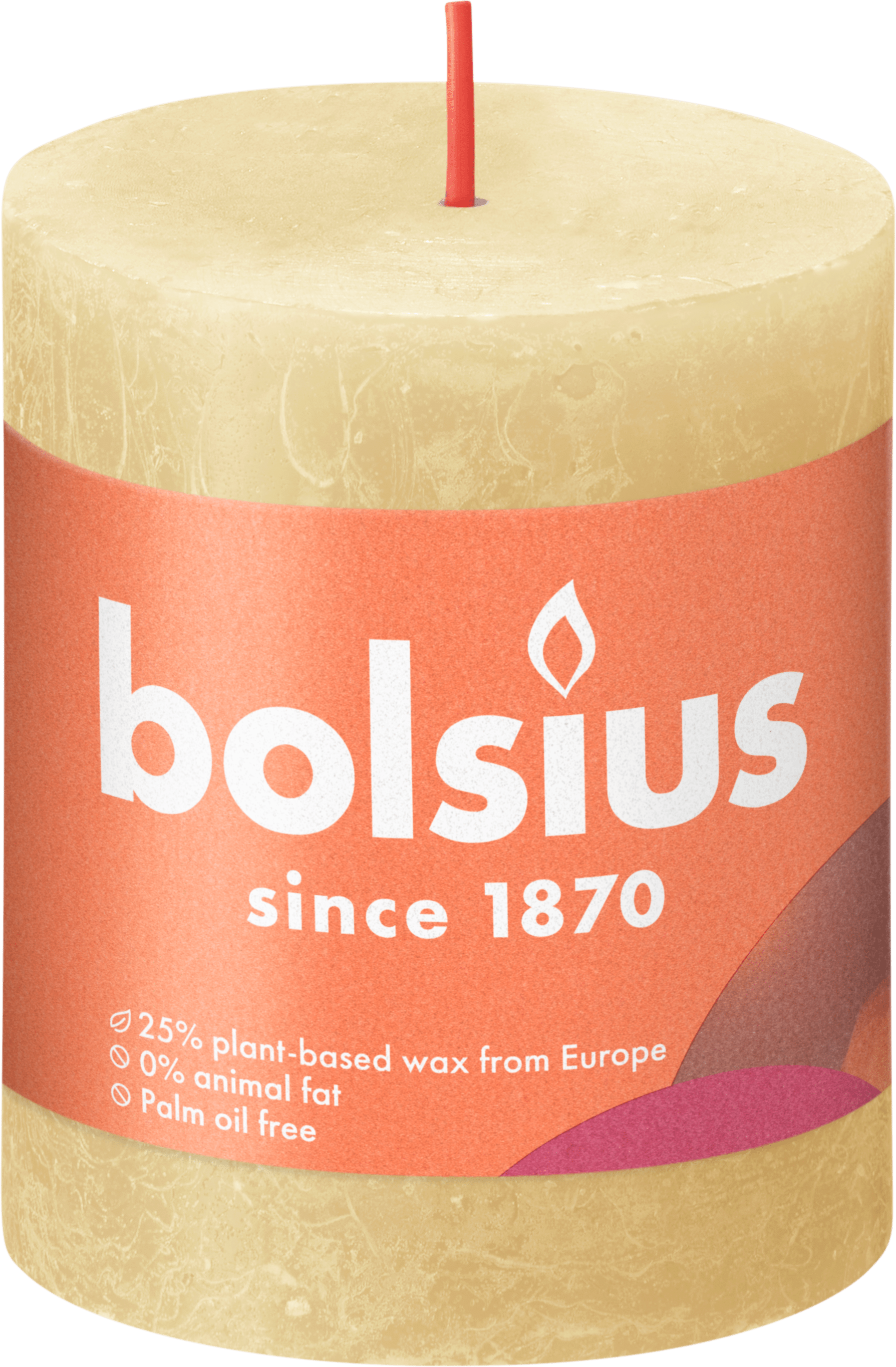 Bolsius Rustiek stompkaars 80/68 Oat Beige