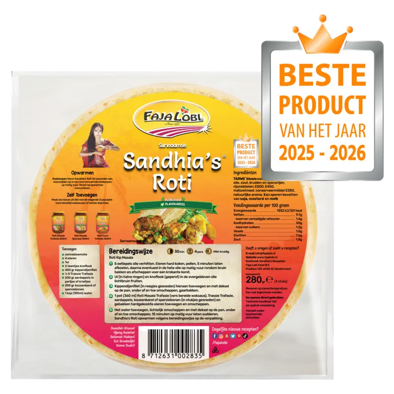 Faja Lobi Surinaamse sandhia's roti