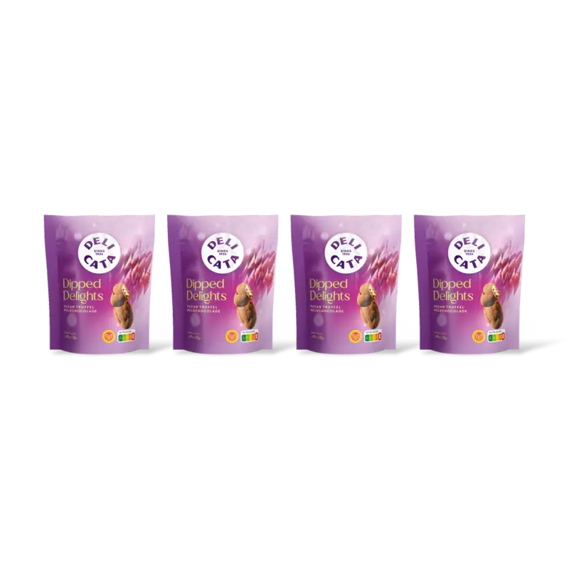 Delicata Dipped delights pecan truffel 4-pack