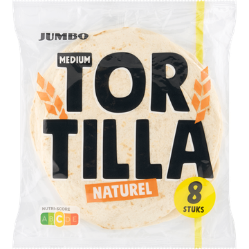 Jumbo Medium Tortilla Naturel 8 Stuks