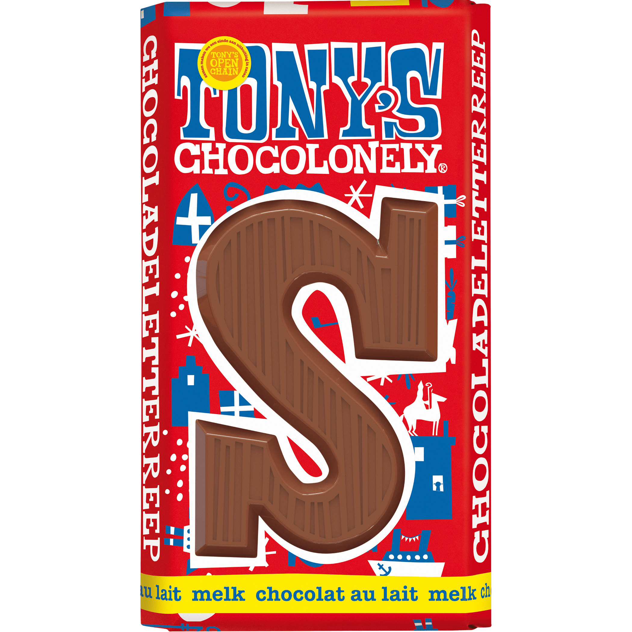 Tony's Chocolonely Melkchocolade letterreep S