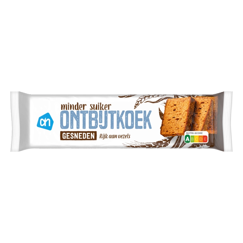 AH Ontbijtkoek zero gesneden
