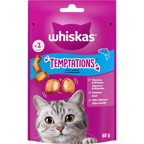 Whiskas Kattensnacks temptations zalm