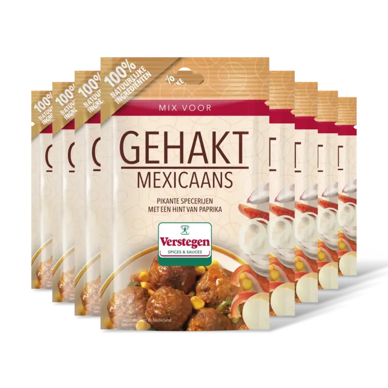 Verstegen Kruidenmix voor gehakt Mexico 8-pack