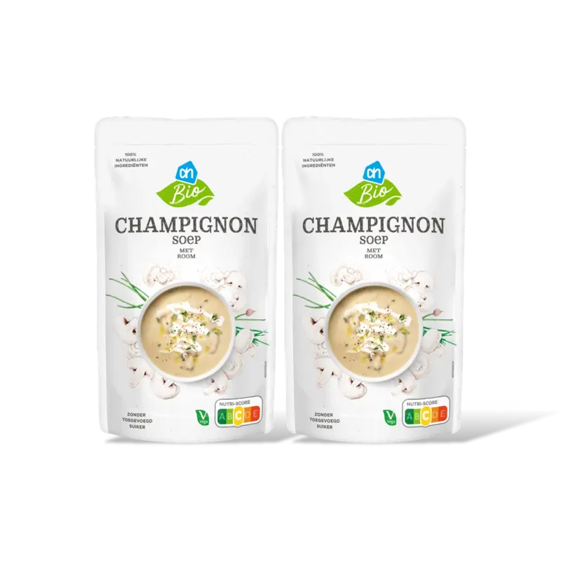 AH Biologisch Champignon soep met room 2-pack