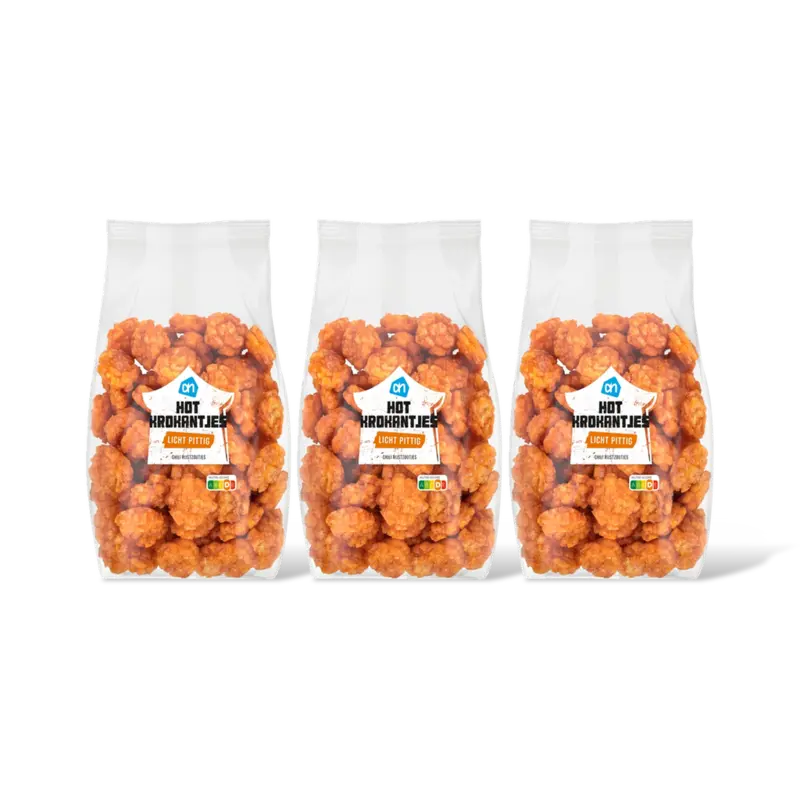 AH Hot krokantjes licht pittig 3-pack
