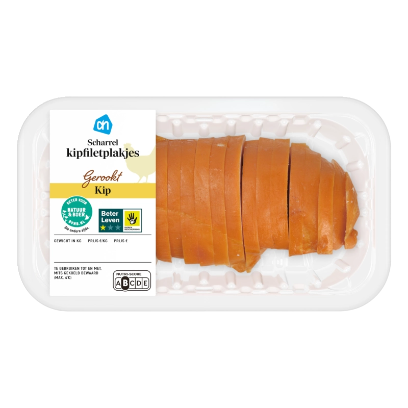 AH Scharrel kipfilet plakjes gerookt