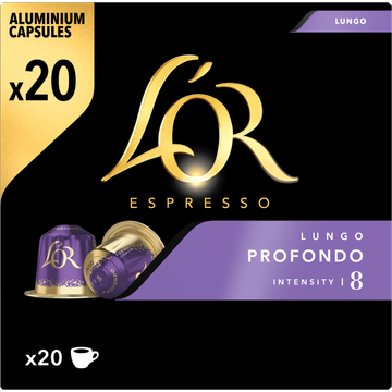 L'OR Espresso Lungo Profondo Aluminium Capsules 20 Stuks 104 g