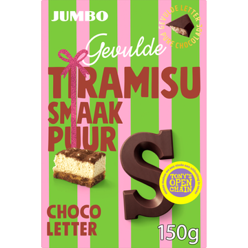 Jumbo Chocoladeletter Puur Gevuld Tiramisu 150 g