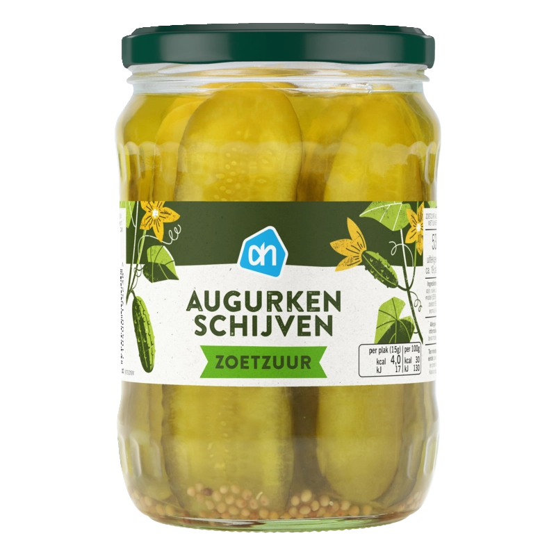 AH Augurken schijven zoetzuur